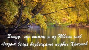 Бог мой храни меня.Песнь Возрождения.Христианские песни.Караоке.