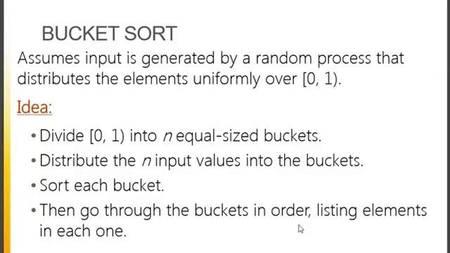 Radix Sort And Backet Linear Algorithm