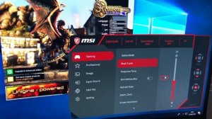 MSI OPTIX MAG241C monitor settings