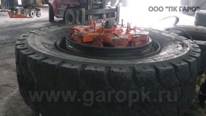 Шиномонтажный стенд [31-115] для крупногабаритных колес [РАЗБОРКА колеса БелАЗа]