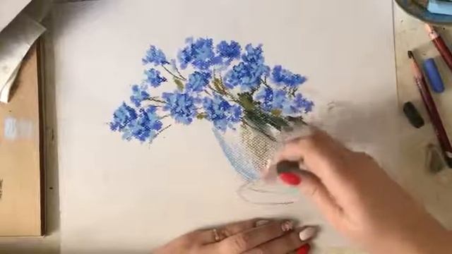 незабудки ПАСТЕЛЬЮ бесплатный урок