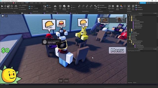 Making the most Dysfunctional Diner possible... Devlog #1 | Roblox Studio смотреть онлайн