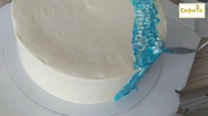 ⭐оформление торта ⭐ как мастихином рисовать на торте⭐