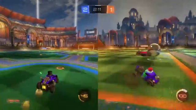 Rocket League- Brunders Split Screen-  Where the hell did Robert go... смотреть онлайн