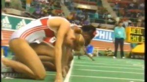 Irena Privalova vs Marlen Ottey 60m World Championship Sevilla 91.