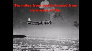 The Death Of The Ball Turret Gunner by Randall Jarrell