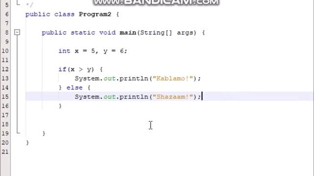 Java Tutorial 5: "if", "if-else", and "if-else-if" Statements
