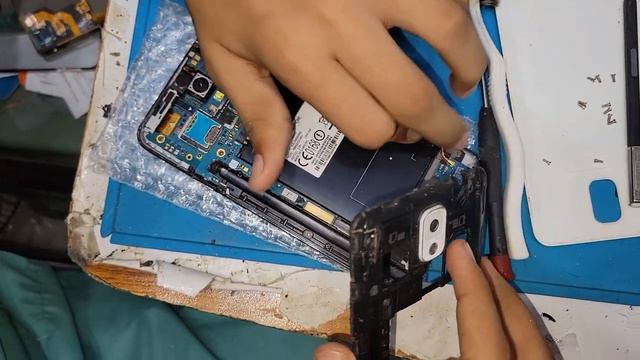 Замена экрана Samsung Old Note Destroyed Phone How To Repair - Lcd Screen Change