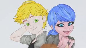 Леди Баг и Супер Кот Раскраска Miraculous Ladybug - Как Нарисовать и Раскрасить ЛедиБаг Ру