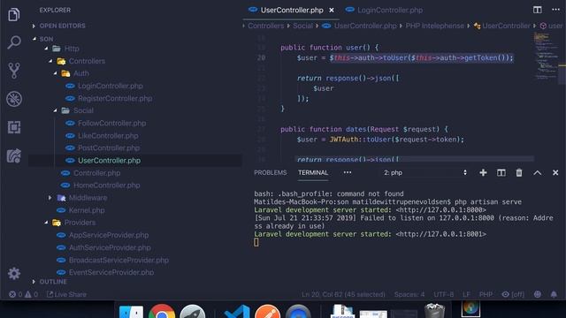 #Laravel how to make a social network with #Vue | Logout смотреть онлайн