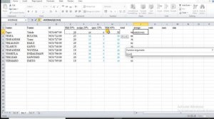 how to create MS excel total , average, rank, max, min  in Amharic