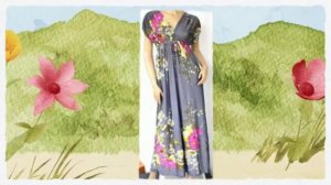 Модное платье в цветочек 2014