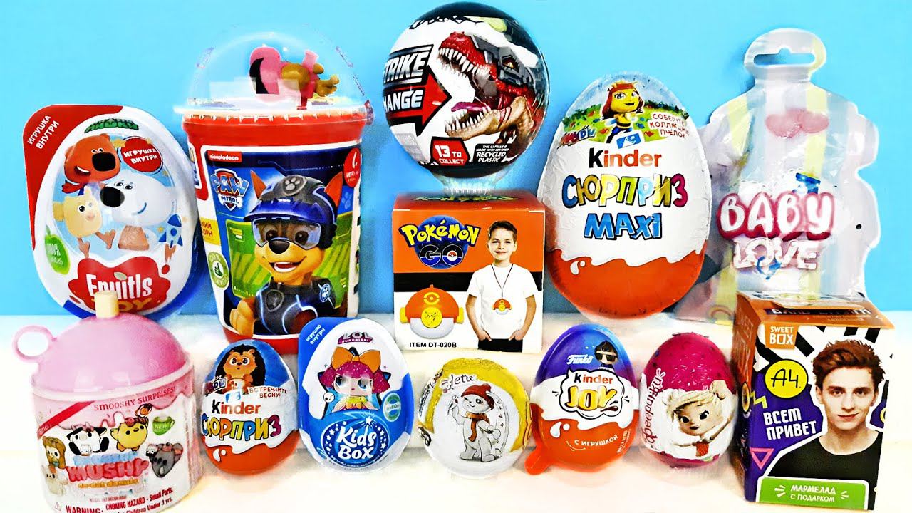 СЮРПРИЗ MIX! ZURU Dino Strike, Pokemon GO, ВЛАД А4, Мимимишки, Paw Patrol Unboxing Kinder Surprise смотреть онлайн