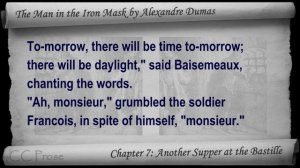 Chapter 07 - The Man in the Iron Mask by Alexandre Dumas - Another Supper at the Bastille