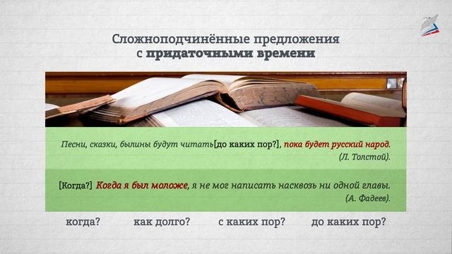 Сложноподчинённые предложения с придаточными времени и места