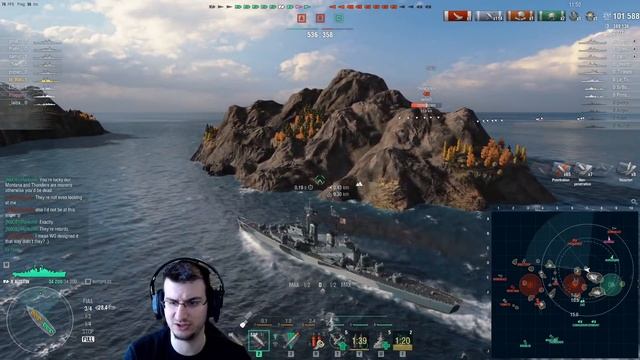 Austin + Halsey + Confederate is BRUTAL - World of Warships смотреть онлайн