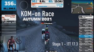 ОБЗОР KOM-on Zwift RACE | Stage 1 - group "B" |16.10.21