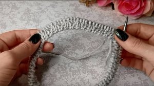 Переход с полой резинки на резинку 2*2.