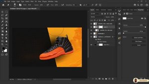 Nike Landing Page Design | Air jordan 12 | Photoshop Tutorial