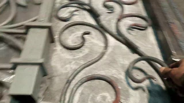 кованые перила,продолжение, художественная ковка,кованые изделия,кондуктор,кузня,горн. смотреть онлайн