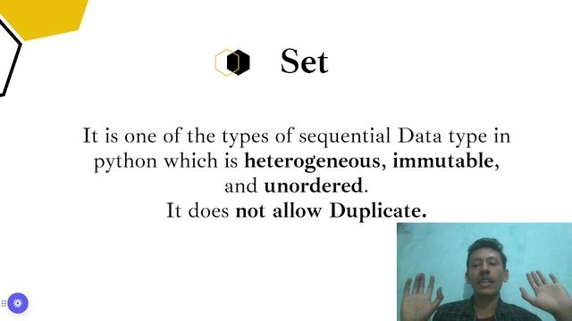 Set data structure || Full Course in python || #learning #python #coding