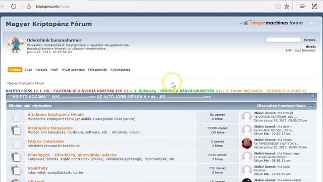 Elköltözött a fórum --- KriptoPénz.info/forum смотреть онлайн