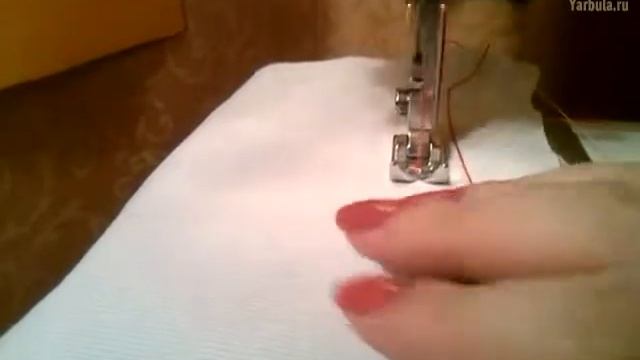 Как украсить изделие декоративной строчкой ромбы