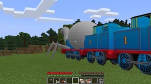 The spider Thomas Tank Engine live in Minecraft - Coffin Meme