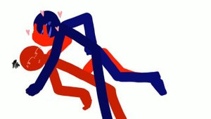 Шип красный и синий #шип #арт #art