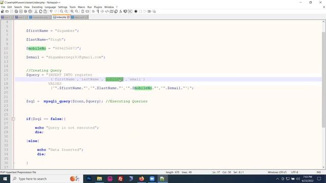 PHP Coding Classes Day-8