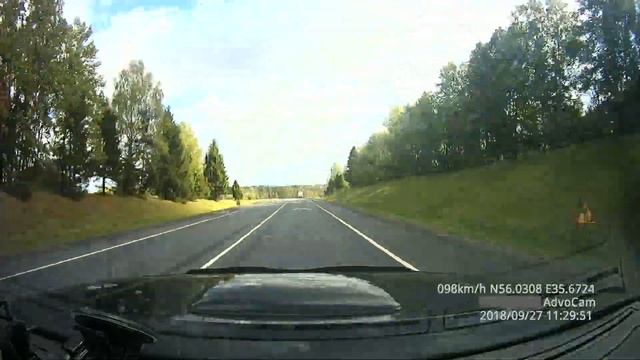 Ржев - Москва. 210 километров за 5 минут. Новорижское шоссе. смотреть онлайн