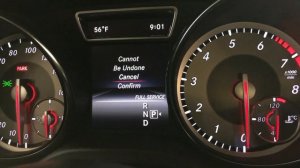 Mercedes Benz CLA maintenance light reset