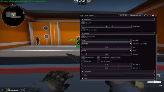 Читы для CS GO супер AIM, Аим для CS:GO (esp,Trigger), НЕ ПАЛИТСЯ VAC 2017
