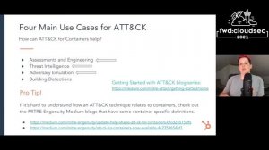 Using ATT&CK® for Containers to Level Up your Cloud Defenses - Jen Burns