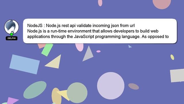 NodeJS : Node.js rest api validate incoming json from url