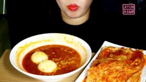 불닭볶음탕면 !  며칠 내내 먹음?김치가 매운건가?? 여튼 둘다맵 ?삶은계란 박박?really spicy ramen EATING REAL SOUNDS MUKBANG ASMR