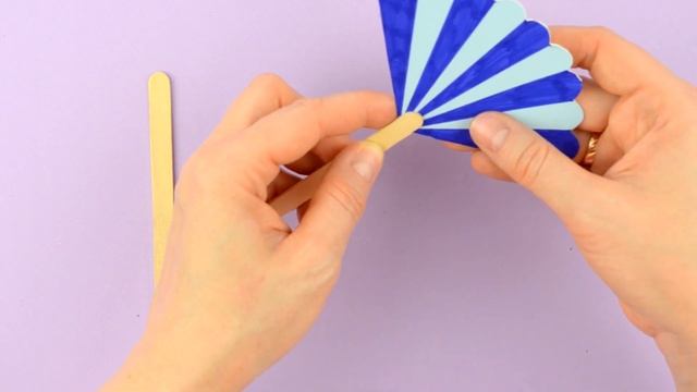 Веер из картона своими руками | DIY Простые поделки к лету смотреть онлайн