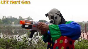 LTT Nerf Guns: Spider Man X Warriors Nerf Gun Fight Mask Criminal Group Blue Police Protect Friends