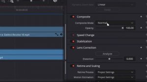 Track Matte переход в DaVinci Resolve 18