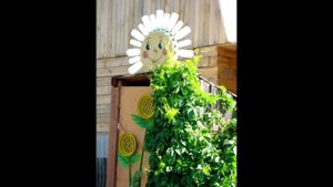 Садовые фигуры из покрышек