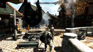 Walking around Riften Skyrim