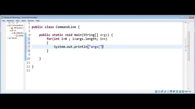 JAVA command line arguments смотреть онлайн