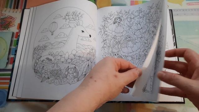 Раскраска "Цветочная магия" от Марии Тролле. Обзор. смотреть онлайн