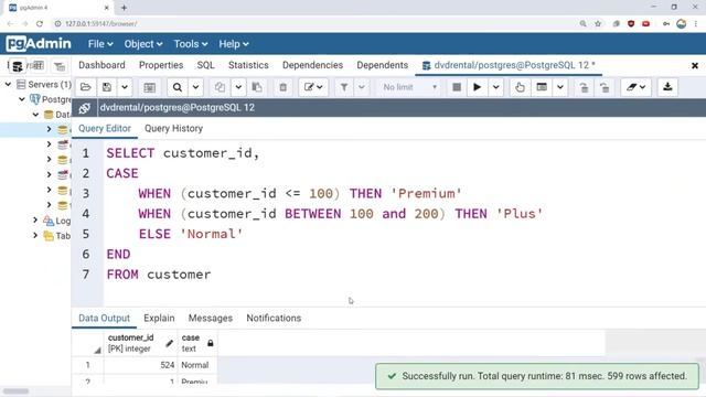 Postgres - What is CASE statement in PostgreSQL ? How to use CASE in SQL?