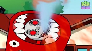 Train Eater in Thomas.Exe Gold ver. vs Lighthouse Monster | D2D Animation