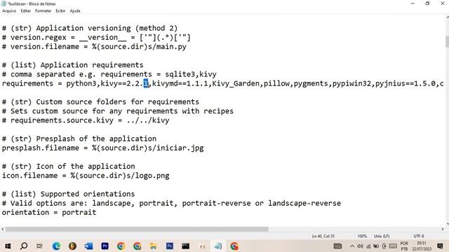 Deploying Kivy App With Buildozer Using OpenCV-python - The Buildozer.Spec Configuration