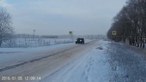 [Nissan X-Trail T31] Прохождение поворота на скользком покрытии