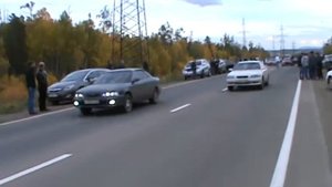 TOYOTA VISTA vs TOYOTA CRESTA Братск 13 09 2014