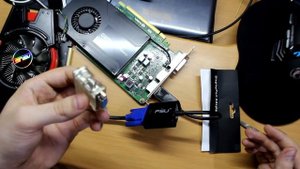 Как подключить старый монитор к новой видеокарте!?  Переходник display port to VGA