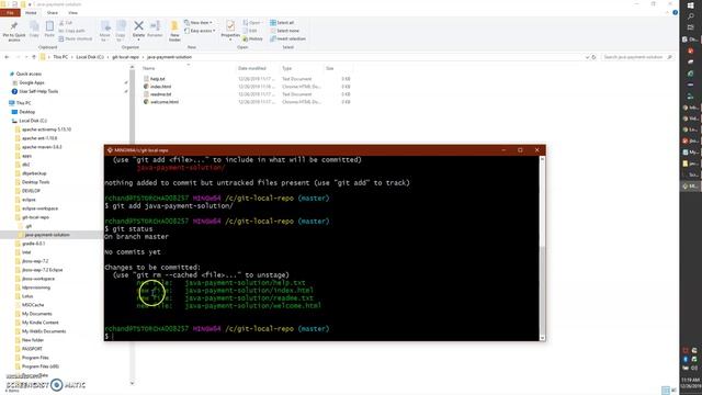 GIT : code commit into local repository
